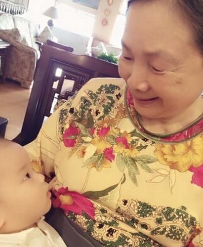 梁詠琪帶女兒見公婆 侯佩岑四代同堂很溫馨