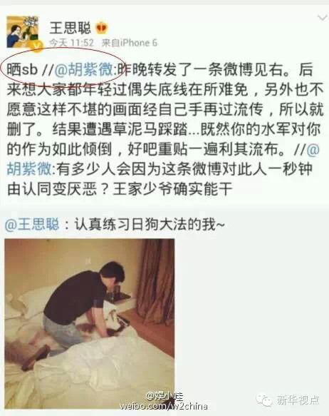 新華社再批王思聰：別拿粗鄙當(dāng)個(gè)性