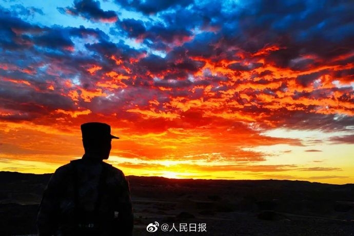戍邊軍人守護(hù)下的大好河山